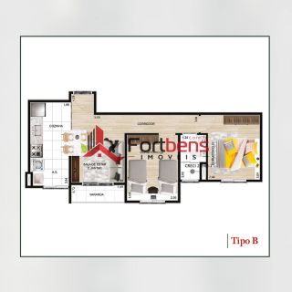 Apartamento Para Vender com 2 quartos no bairro Laranjeiras em Caieiras