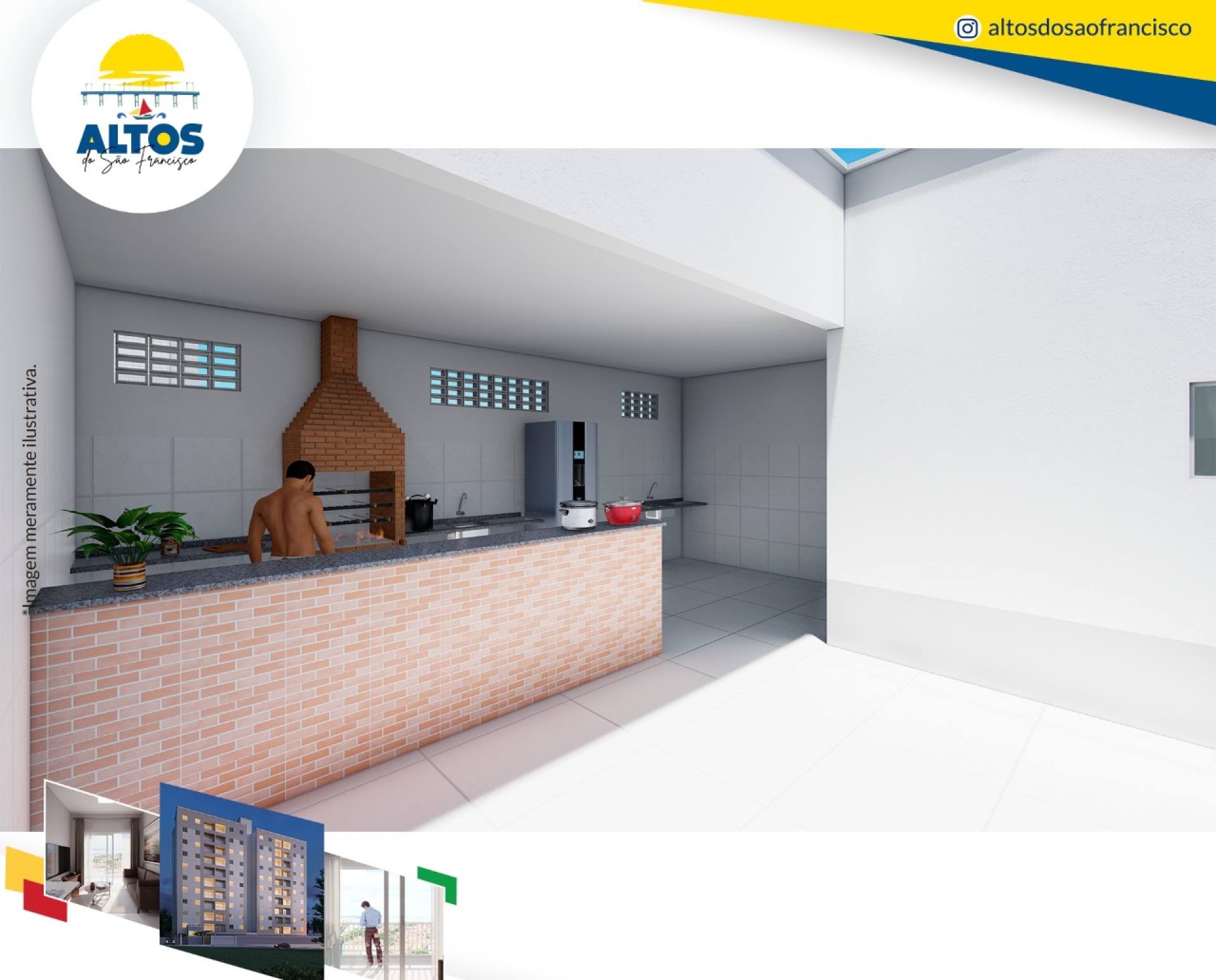 075 Altos do São Francisco 02 ou 03 quartos com elevador no Jardim São Francisco em São Luís