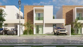 Araçagi Praia Clube - Casas duplex próximo a praia do meio