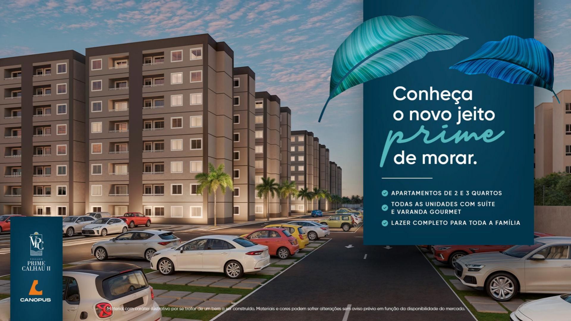 Village Prime Calhau 2 - Imagens ilustrativas Village Prime Calhau 2 - Opções de 3 e 2 quartos no Alto do Calhau