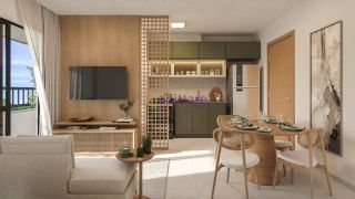 Residencial Ilha dos Vinhais. apartamentos de  43m²  e 45m² com 2 quartos (1 suíte)