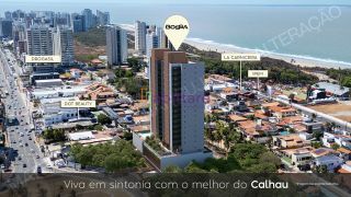 Edifício Bossa, apartamentos de 191m², 192m² e 196m² com 4 suítes no Calhau