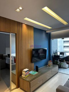 Alugo mobiliado -  Edifício San Gabriel - Ponta D'areia  1 quarto, 2 banheiros, 1 vaga de garagem