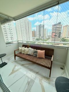Riviera del Mare - Apartamento de 135m² MOBILIADO com 3 suítes na Península da Ponta D'areia