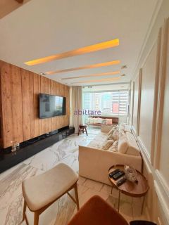Riviera del Mare - Apartamento de 135m² MOBILIADO com 3 suítes na Península da Ponta D'areia