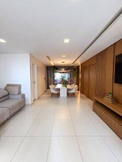 Apartamento Mobiliado na Peninsula, Cond. Monte Olimpo -  133m² com 4 suítes