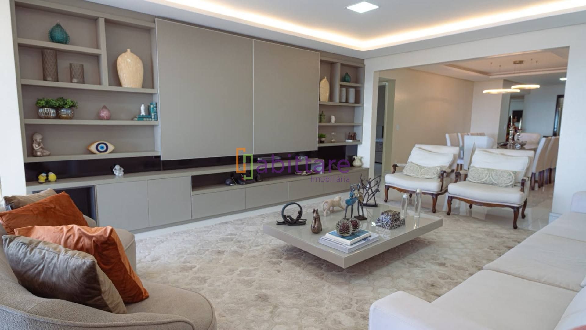 Apartamento Mobiliado no Varandas do Atlântico Ponta D'areia de 245m², 4 suítes + vista para o mar