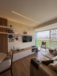 Alugo apartamento mobiliado com 2 quartos (1 suíte) no Aivia Cube com visita mar - Península da Ponta D'areia
