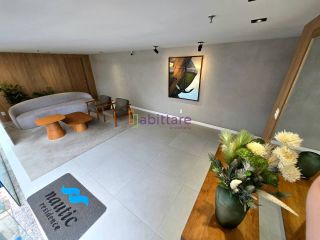 Nautic Residence - Apartamento com 2 quartos (1 suíte) na Península da Ponta D'areia - Vista mar e lagoa