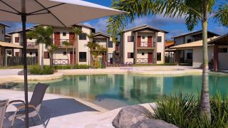 Casa duplex condomínio no Dunas Village Residence no Santo Amaro - MOBILIADO