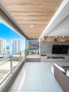 Apartamento de 123m² MOBILIADO com 2 suítes (1 master ampliada) no Península Square - Ponta D'areia