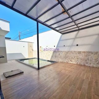 Casa NOVA com 3 suítes e área de lazer com piscina no Condomínio Ibiza - Araçagy