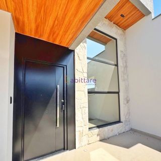 Casa NOVA com 3 suítes e área de lazer com piscina no Condomínio Ibiza - Araçagy