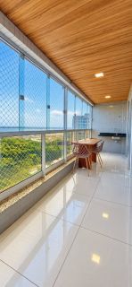 Alugo apartamento semi mobiliado com 3 suítes no Península Square - Vista Mar e lagoa