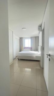 Apartamento vista mar, mobiliado no Acqua Bella com 2 quartos (1 suíte) na Ponta D'areia de 71m²