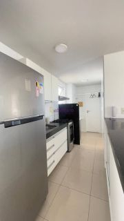 Apartamento vista mar, mobiliado no Acqua Bella com 2 quartos (1 suíte) na Ponta D'areia de 71m²