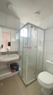 Apartamento vista mar, mobiliado no Acqua Bella com 2 quartos (1 suíte) na Ponta D'areia de 71m²