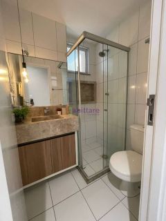 Alugo Apartamento vista mar, mobiliado no Acqua Bella com 2 quartos (1 suíte) na Ponta D'areia de 71m²