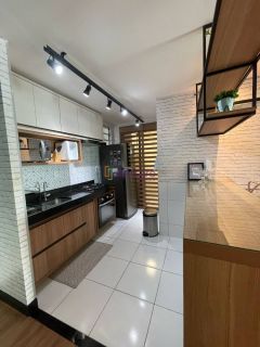 Alugo Apartamento vista mar, mobiliado no Acqua Bella com 2 quartos (1 suíte) na Ponta D'areia de 71m²