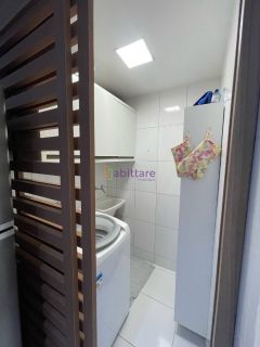 Alugo Apartamento vista mar, mobiliado no Acqua Bella com 2 quartos (1 suíte) na Ponta D'areia de 71m²