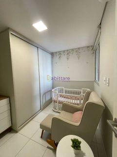 Alugo Apartamento vista mar, mobiliado no Acqua Bella com 2 quartos (1 suíte) na Ponta D'areia de 71m²