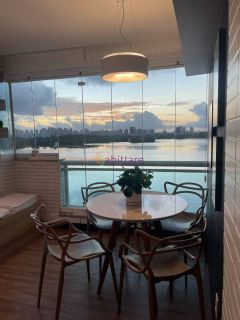 Alugo Apartamento vista mar, mobiliado no Acqua Bella com 2 quartos (1 suíte) na Ponta D'areia de 71m²