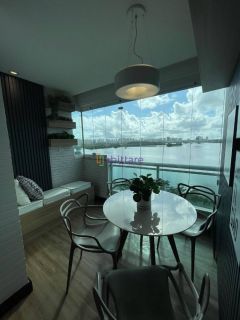 Alugo Apartamento vista mar, mobiliado no Acqua Bella com 2 quartos (1 suíte) na Ponta D'areia de 71m²