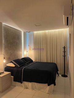 Alugo Apartamento vista mar, mobiliado no Acqua Bella com 2 quartos (1 suíte) na Ponta D'areia de 71m²