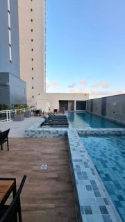 Alugo apartamento semi mobiliado com 3 suítes no Edifício Évora - Ponta D'areia