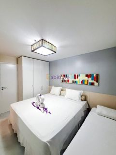 Flat MOBILIADO de com 2 quartos (1 suíte e 1 semi suíte) no Gran Lençóis Flat Residence - em Barreirinhas