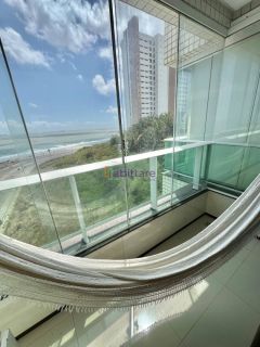 Alugo apartamento mobiliado com 4 quartos (2 suítes) - 220m² vista mar no Litorânea Beach