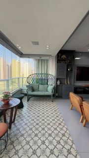 Apartamento de 217m² MOBILIADO com 3 suítes com closet no Litorânea Beach - Vista mar