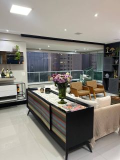 Apartamento de 217m² MOBILIADO com 3 suítes com closet no Litorânea Beach - Vista mar