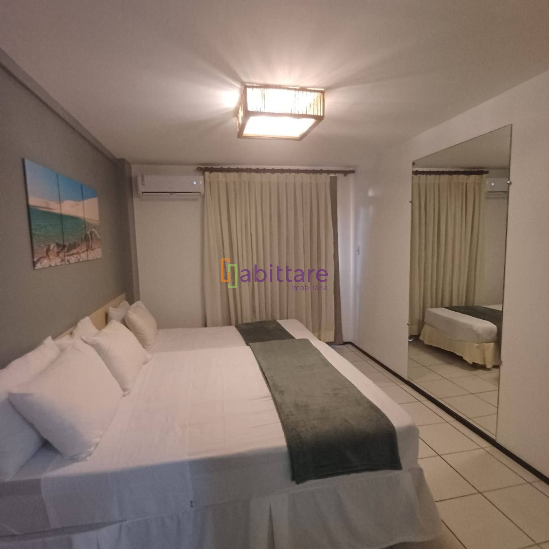 Flat tipo C mobiliado de 35m² com 1 suíte no Gran Solare em Barreirinhas