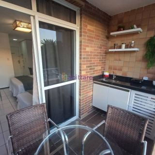 Flat tipo C mobiliado de 35m² com 1 suíte no Gran Solare em Barreirinhas