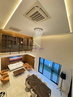 Casa duplex de 340m² com 5 suítes + espaço gourmet com piscina no Alphaville Araçagy