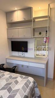 Apartamento MOBILIADO no Fit Vivare 2 de 57m², 2 quartos (1 suíte) com fino porcelanato