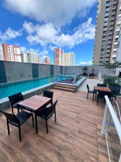 Alugo apartamento no condominio Évora - 2 suítes - Ponta D´areia Vista mar