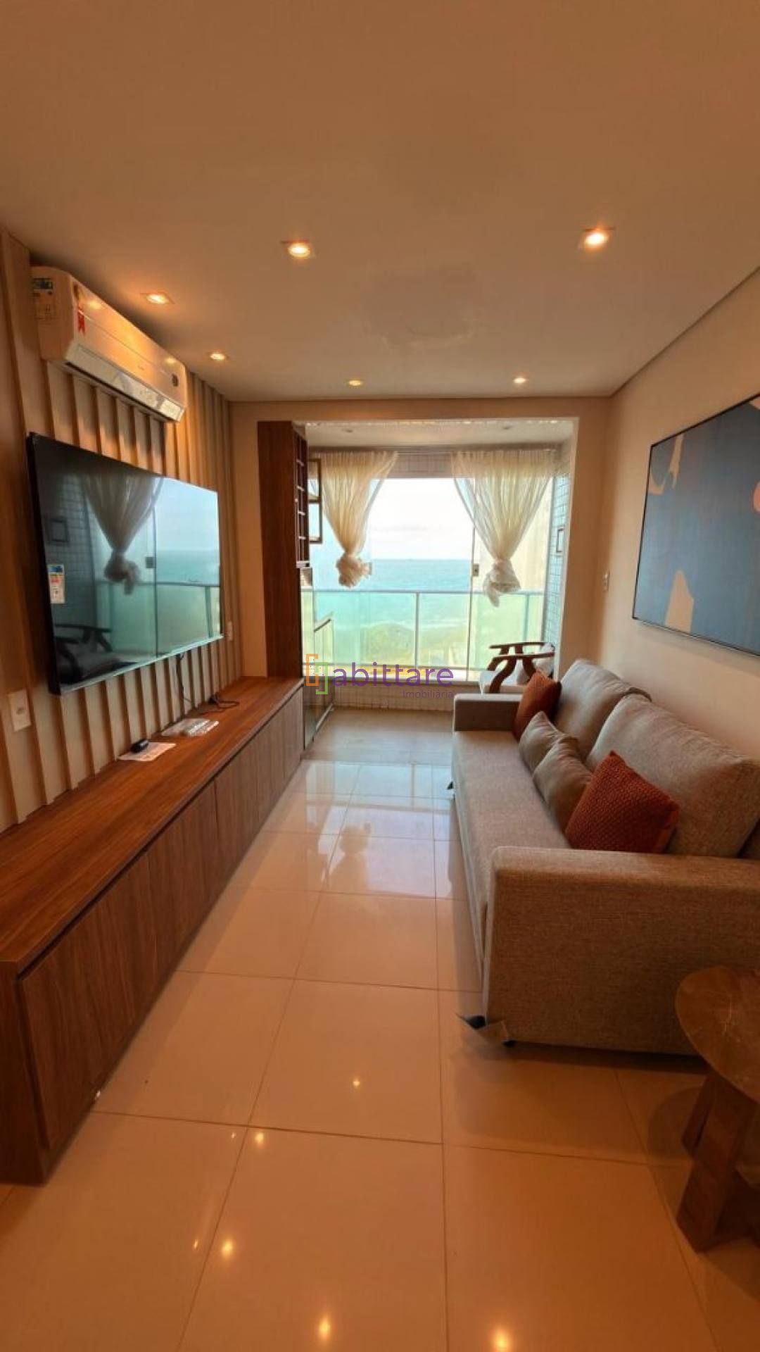 Alugo apartamento mobiliado no Biadene com 1 quarto mobiliado - Vista mar