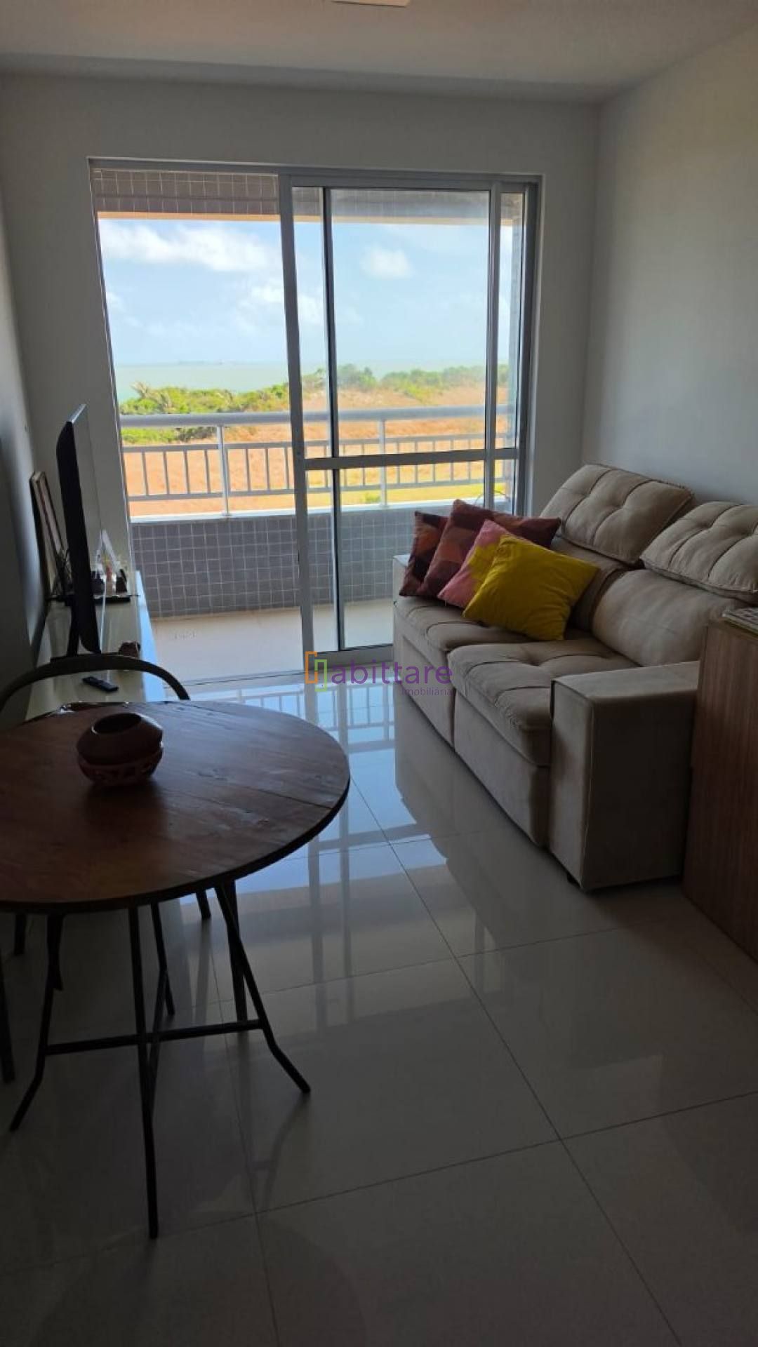Edifício Arpoador - Alugo apartamento mobiliado de 01 quarto no Calhau - Vista Mar