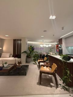 Apartamento mobiliado de 105m² com 2 suítes no Edifício Solarium - Ponta D'areia