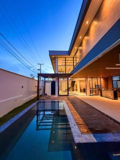 Condomínio Damha Araçagy - Casa Vista Mar - 04 suítes - Área gourmet com piscina.