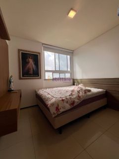 Condomínio Turim - Apartamento de 77m² MOBILIADO com 2 suítes no Calhau