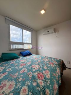 Condomínio Turim - Apartamento de 77m² MOBILIADO com 2 suítes no Calhau