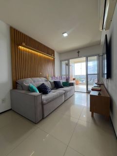 Condomínio Turim - Apartamento de 77m² MOBILIADO com 2 suítes no Calhau