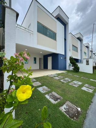 Casa de condomínio no Araçagy de 135m² com 3 quartos (1 suíte) + quintal amplo - MOBILIADA.