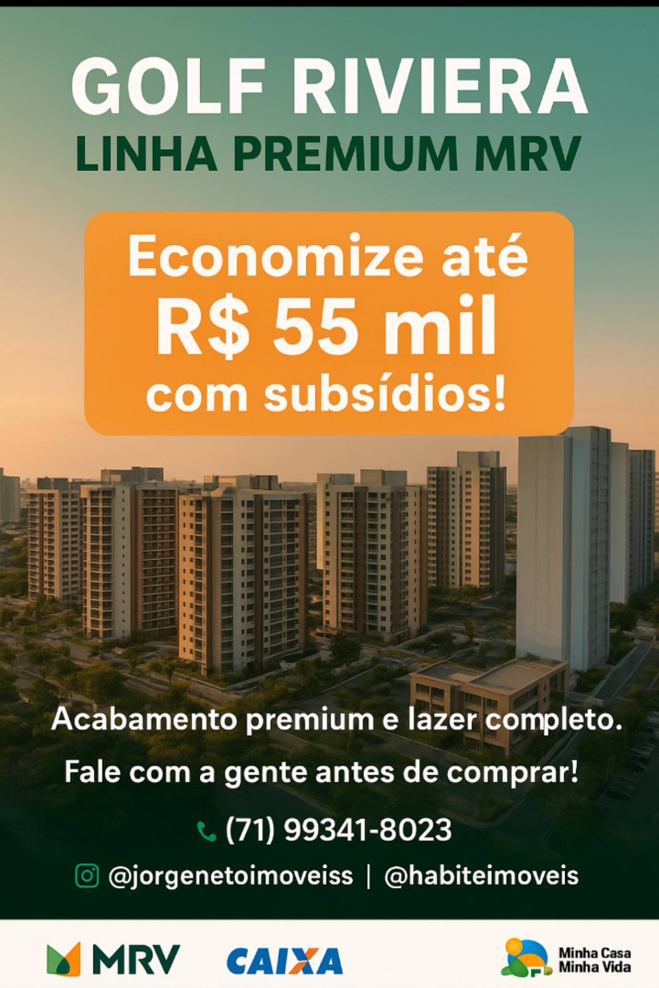 Golf Riviera Mrv em Pau da lima