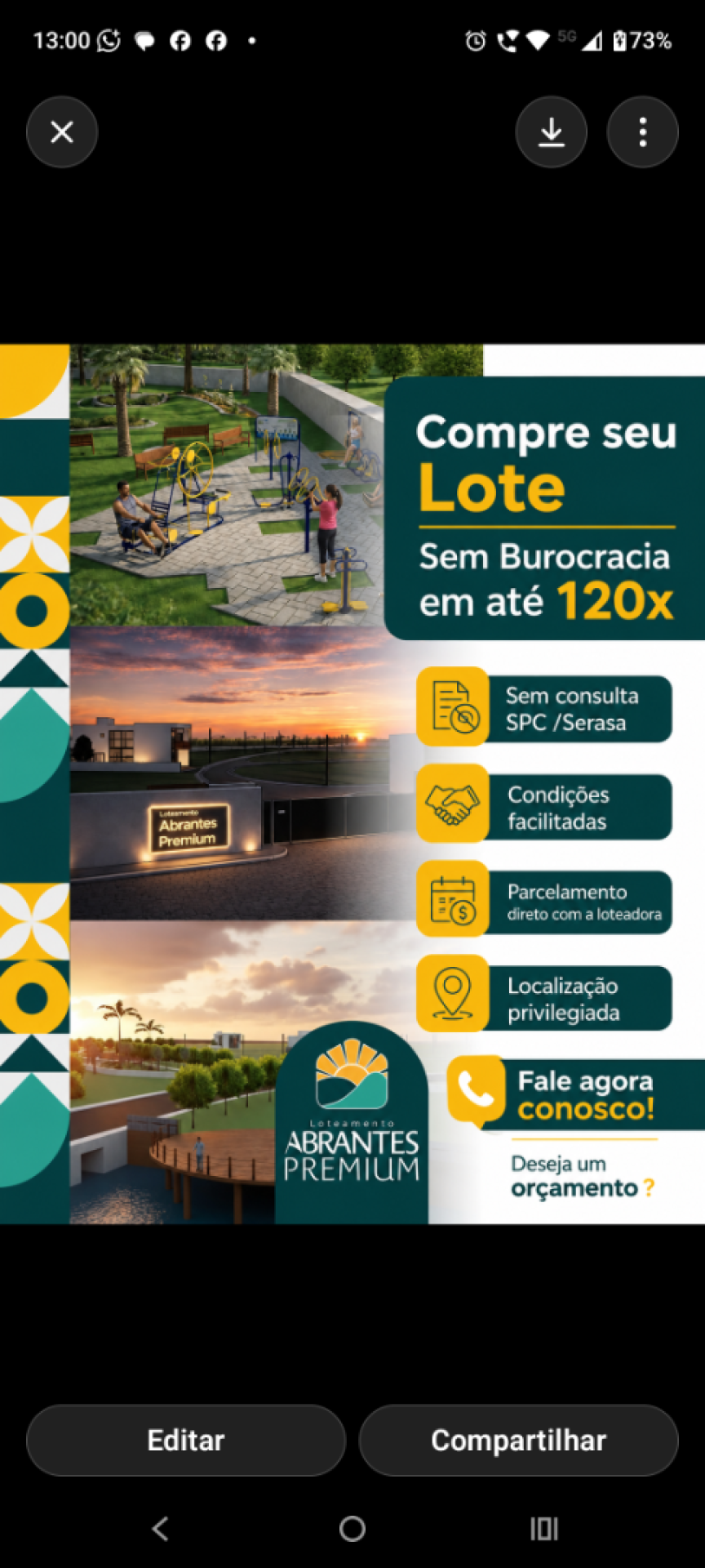 Lotes no Residencial Abrantes Premium