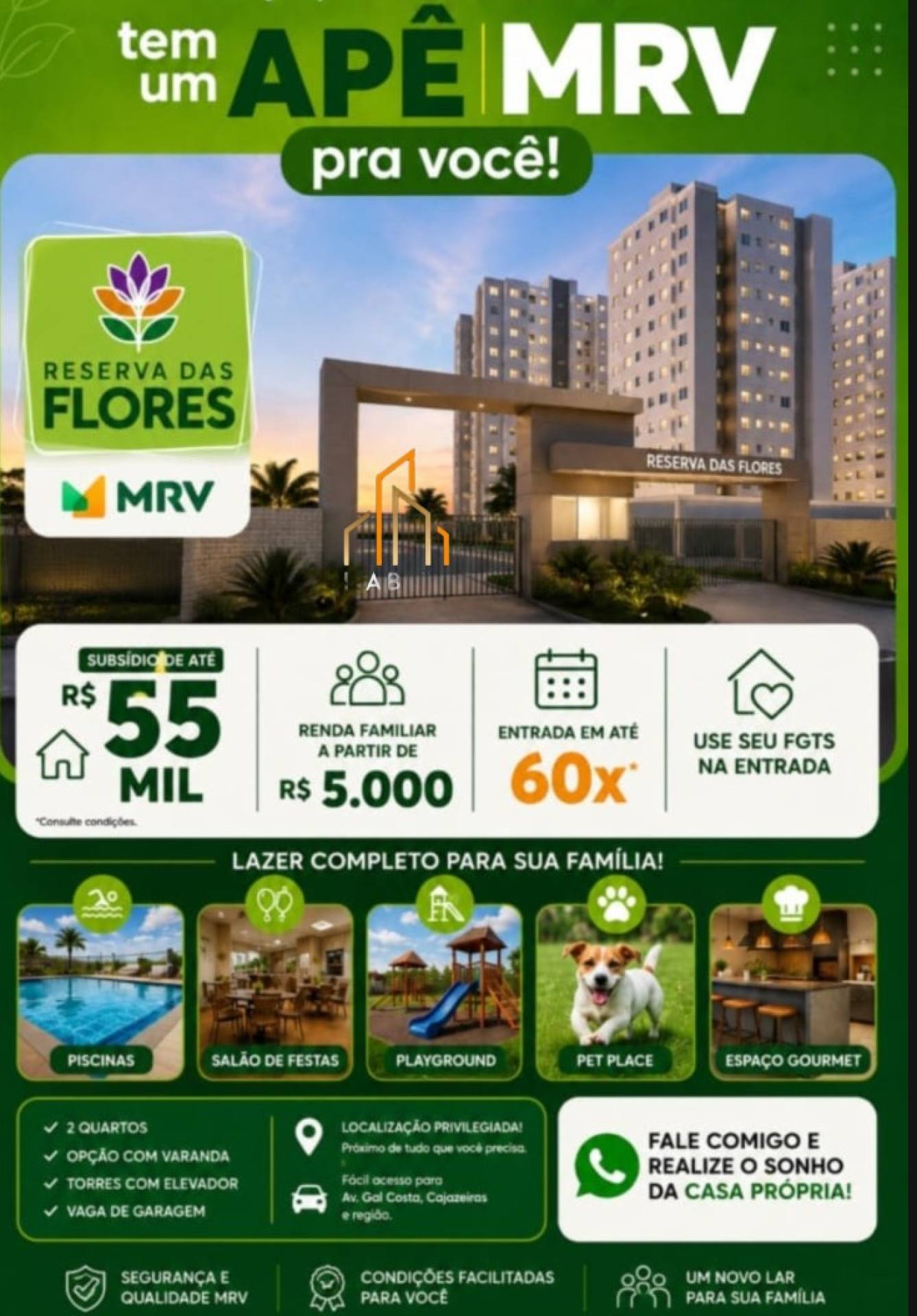 Reserva das flores Mrv no golf clube [DUPLICADO]