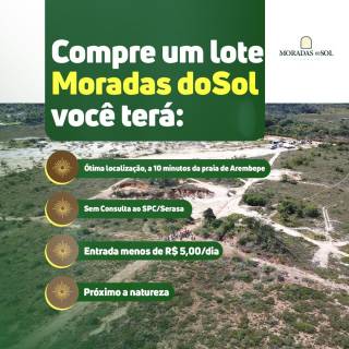Terreno em Loteamento no bairro Arembepe (Abrantes) em Camaçari